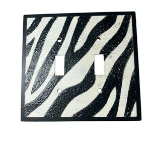 2/$30 Zebra Print Light Switch Cover